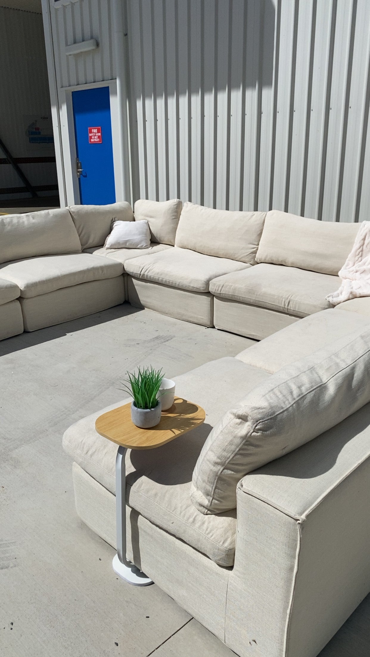 Ex Freedom 8 Piece Beige Modular Sofa