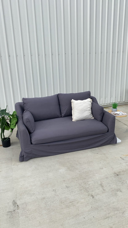 Ex IKEA HYLTARP 2-Seater Navy Grey Sofa