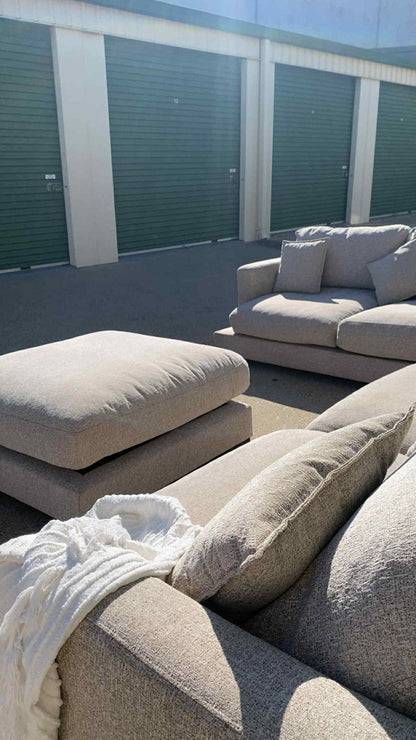 Deep Seated Lounge Set w/Ottoman *Beige*