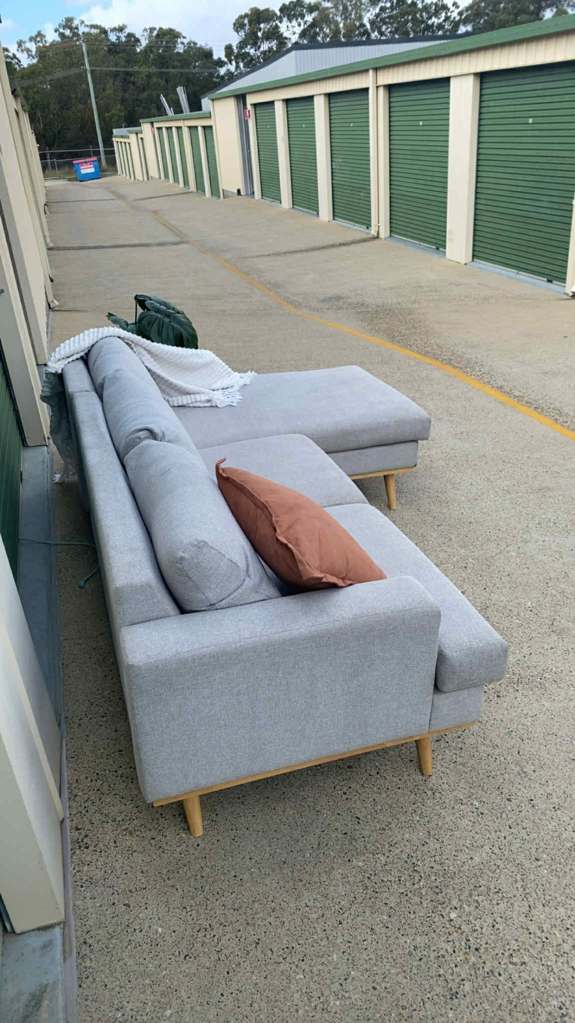 Ex Fantastic Furniture L Seater Sectional Sofa *Grey*