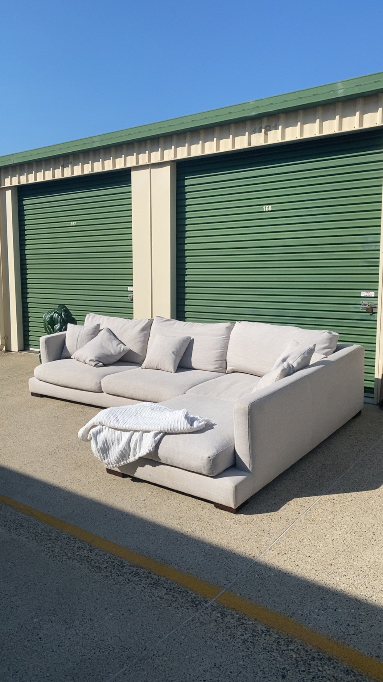 Ex Freedom LONG ISLAND Fabric Modular Deep Seated Sofa *Grey*