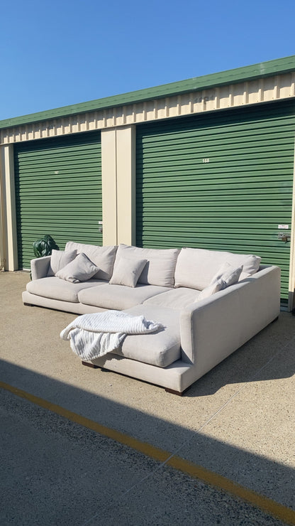 Ex Freedom LONG ISLAND Fabric Modular Deep Seated Sofa *Grey*