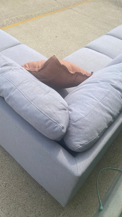 6 Seater Sectional Sofa *Light Grey*