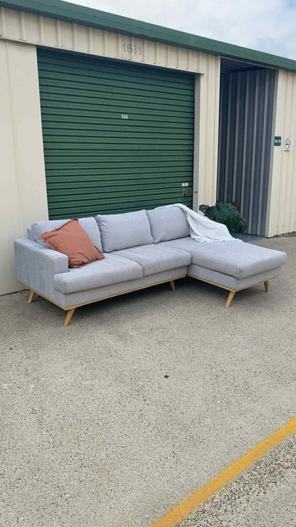 Ex Fantastic Furniture L Seater Sectional Sofa *Grey*