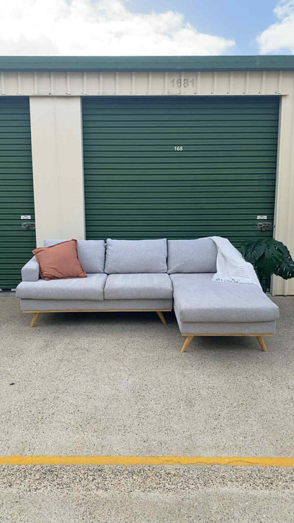 Ex Fantastic Furniture L Seater Sectional Sofa *Grey*