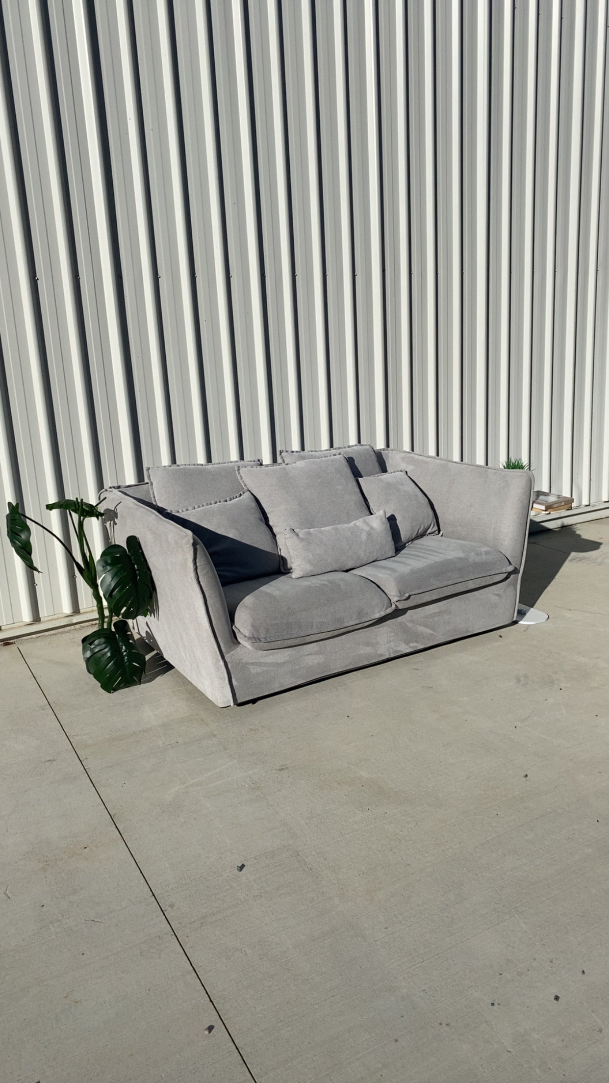 Ex Eureka Clio Grey 3 Seater Sofa