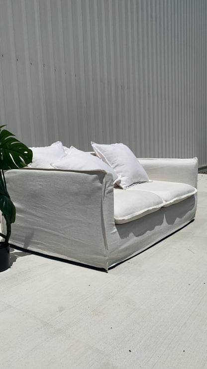 Ex Brosa Palermo 2-Seater White Sofa