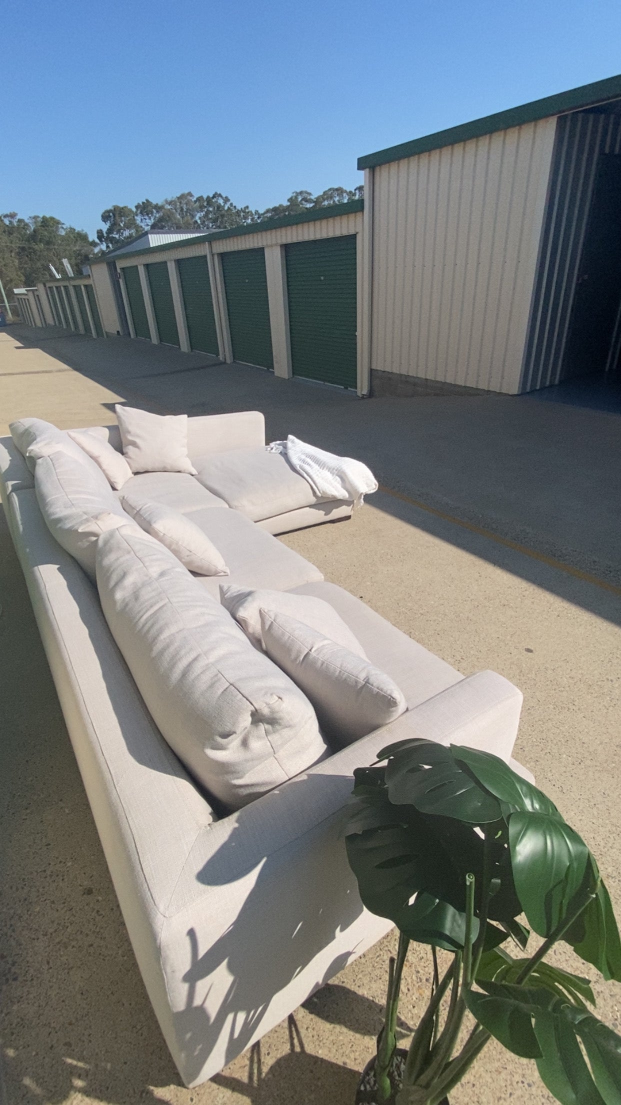 Ex Freedom LONG ISLAND Fabric Modular Deep Seated Sofa *Grey*