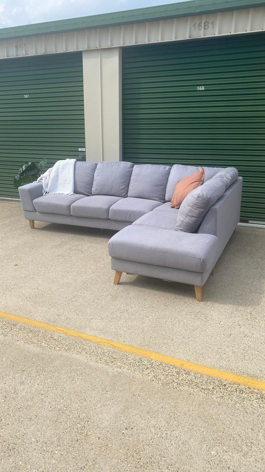 6 Seater Sectional Sofa *Light Grey*