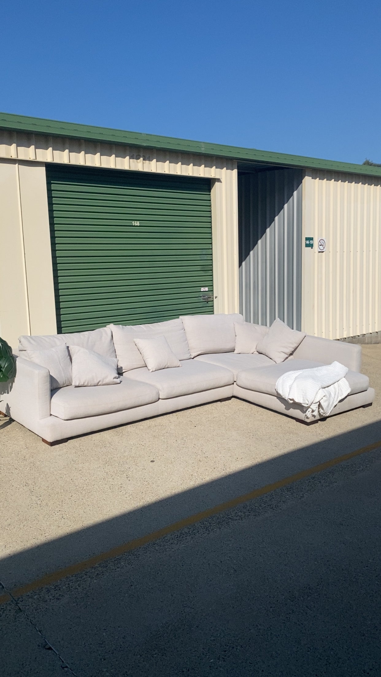 Ex Freedom LONG ISLAND Fabric Modular Deep Seated Sofa *Grey*