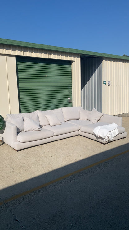 Ex Freedom LONG ISLAND Fabric Modular Deep Seated Sofa *Grey*