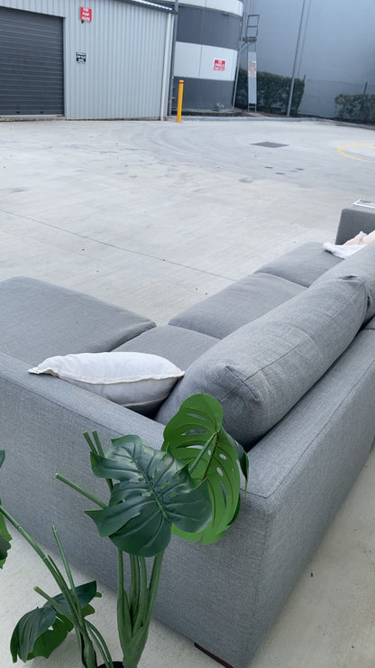 Ex Freedom Long Island Grey Fabric Modular Sofa
