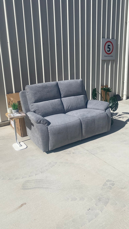 Kelso Smoke Grey Double Electric Recliner (BOXED)