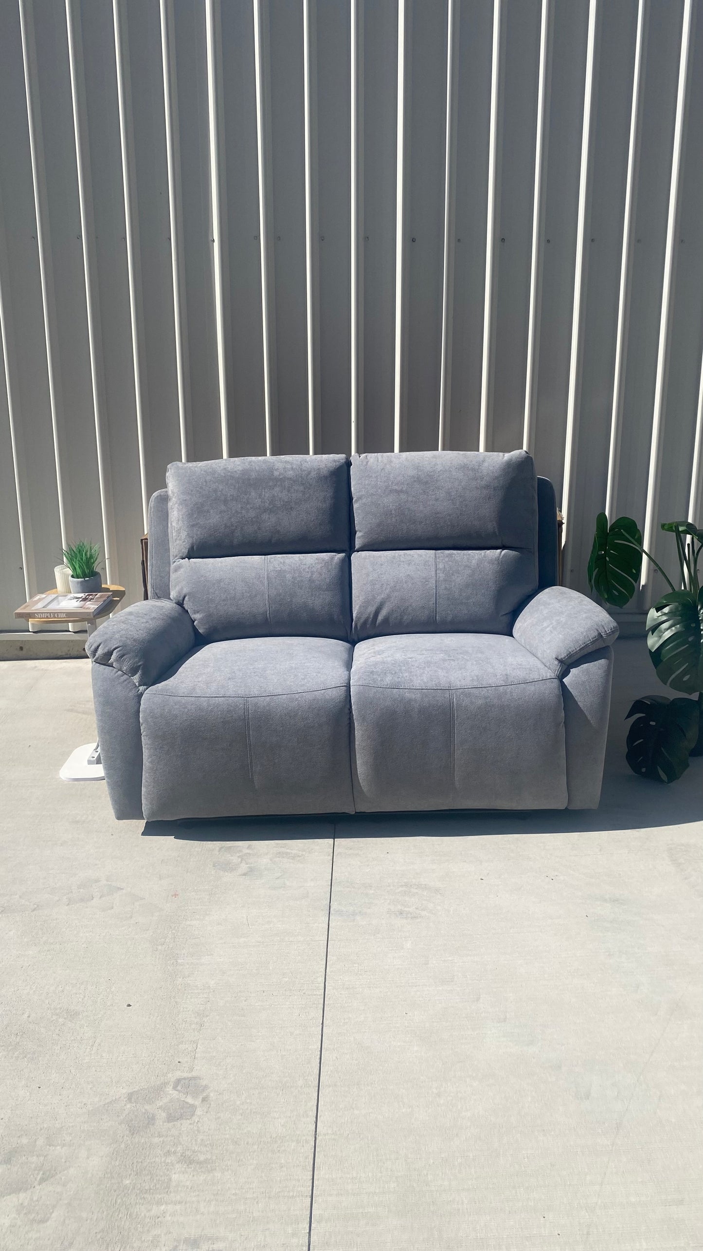 Kelso Smoke Grey Double Electric Recliner (BOXED)