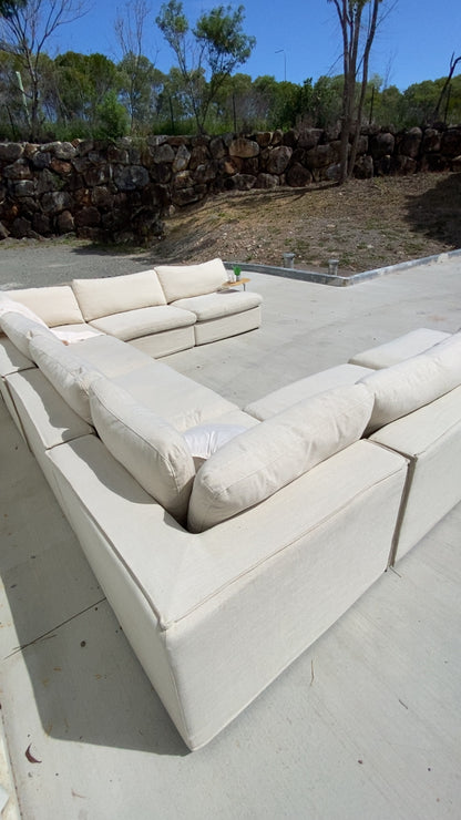 Ex Freedom 8 Piece Beige Modular Sofa