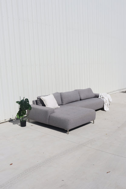Large Premium L Shape Grey Sofa