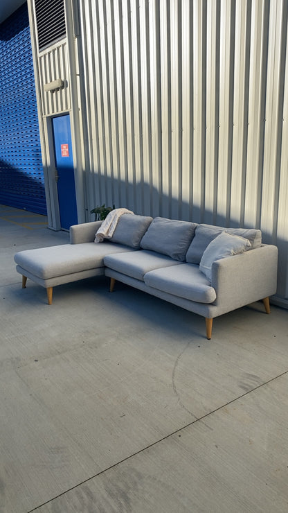 Ex Lounge Lovers Grey L Shape Sofa