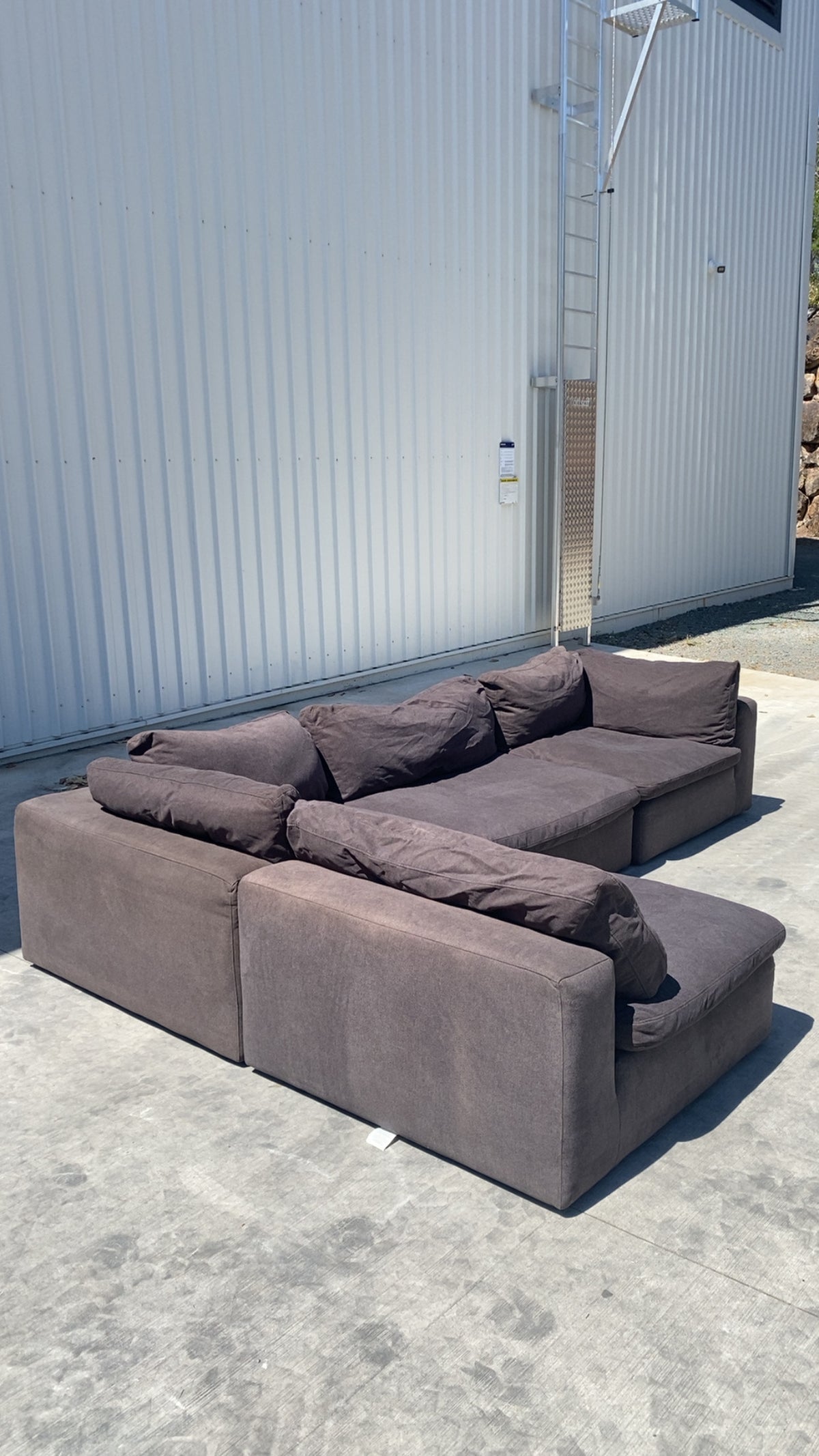 Modular Cloud Charcoal Couch