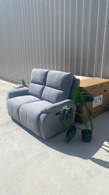 Kelso Smoke Grey Double Electric Recliner (BOXED)