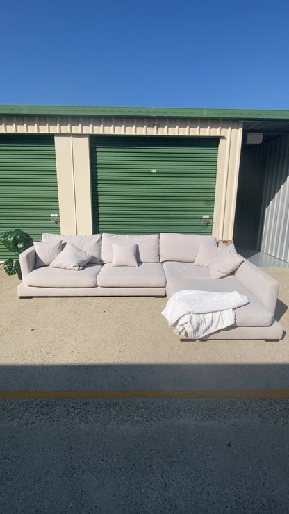 Ex Freedom LONG ISLAND Fabric Modular Deep Seated Sofa *Grey*