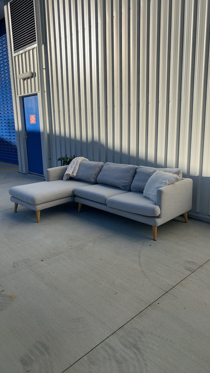 Ex Lounge Lovers Grey L Shape Sofa