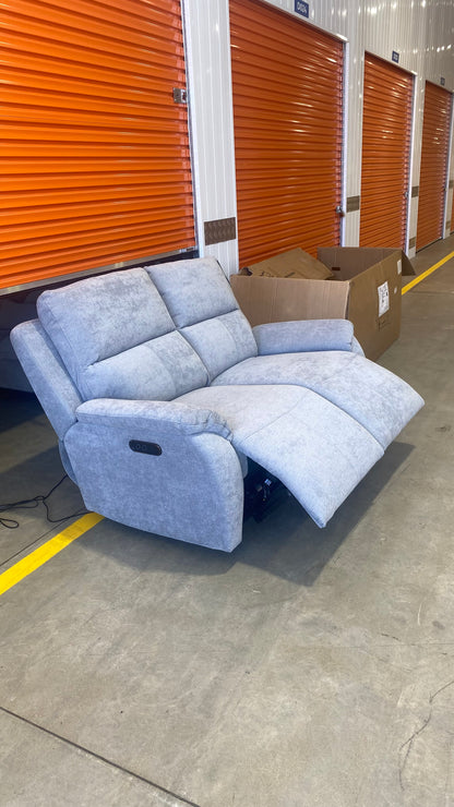 Kelso Smoke Grey Double Electric Recliner (BOXED)
