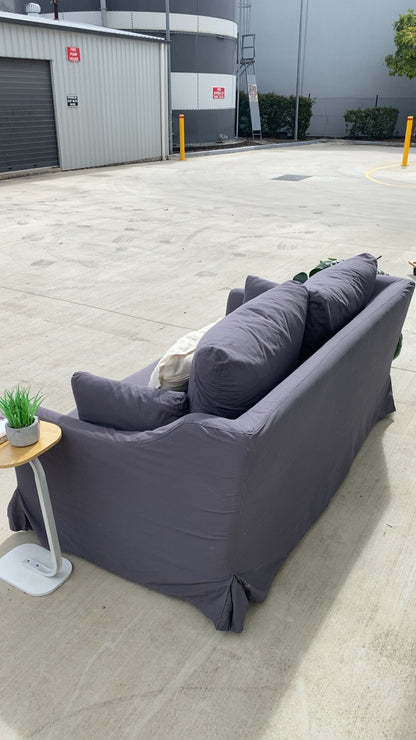 Ex IKEA HYLTARP 2-Seater Navy Grey Sofa
