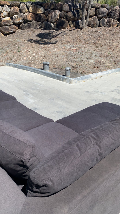 Modular Cloud Charcoal Couch