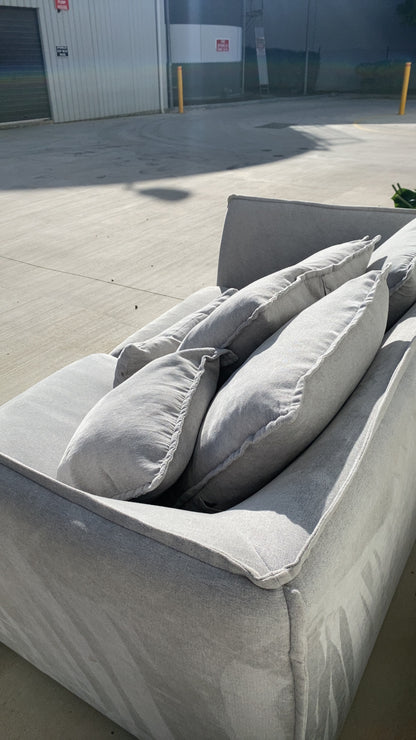 Ex Eureka Clio Grey 3 Seater Sofa