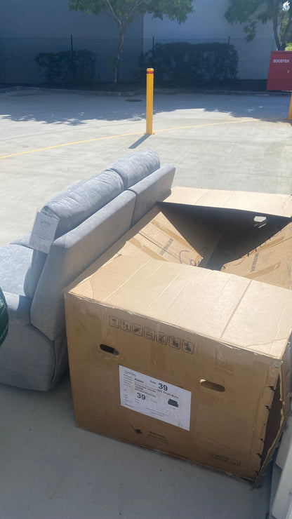 Kelso Smoke Grey Double Electric Recliner (BOXED)