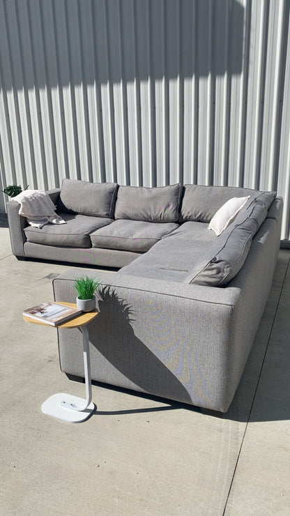 Ex Harvey Norman Modular Grey Corner Lounge Suite