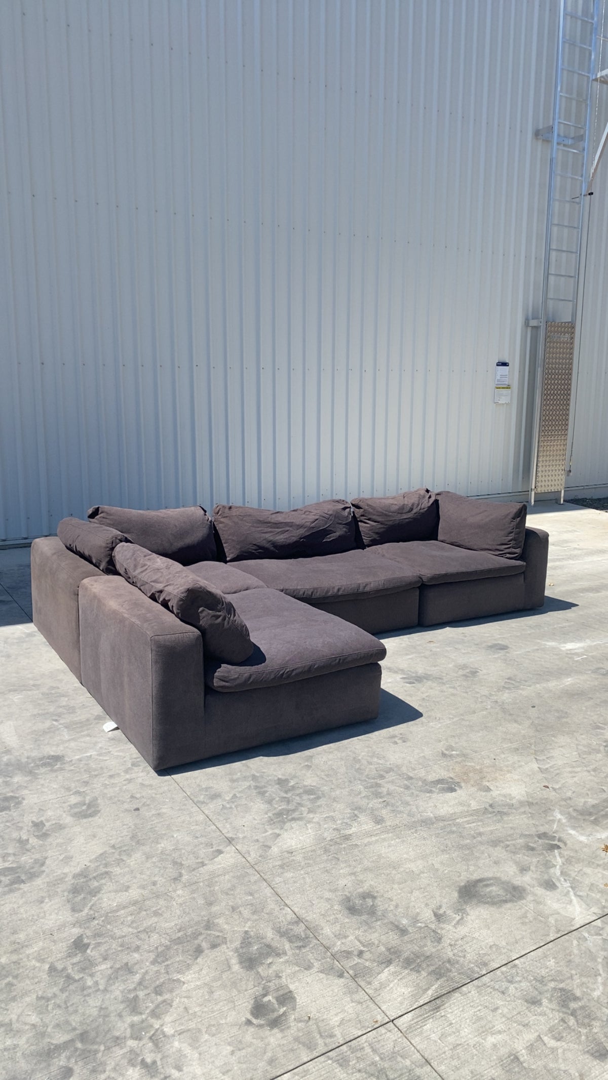 Modular Cloud Charcoal Couch