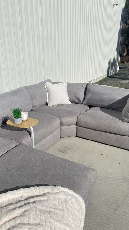 Ex Nick Scali 4 Piece Modular Cloud Style Sofa w/Ottoman