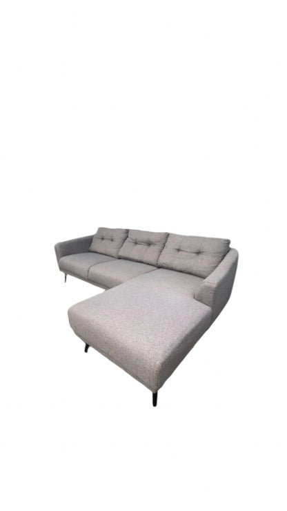 Grey L Seater Sofa