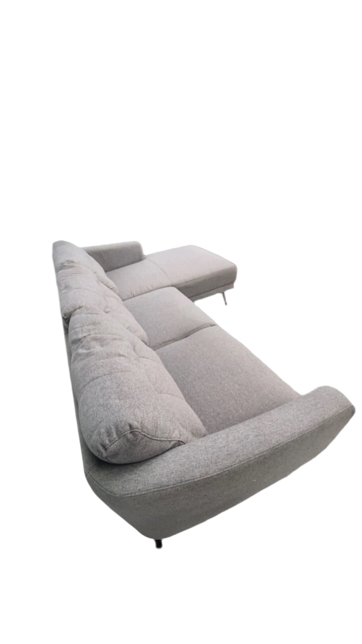 Grey L Seater Sofa