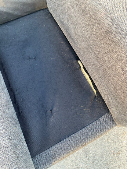 5 Seater Sectional  L Shape Lounge *Charcoal Grey*