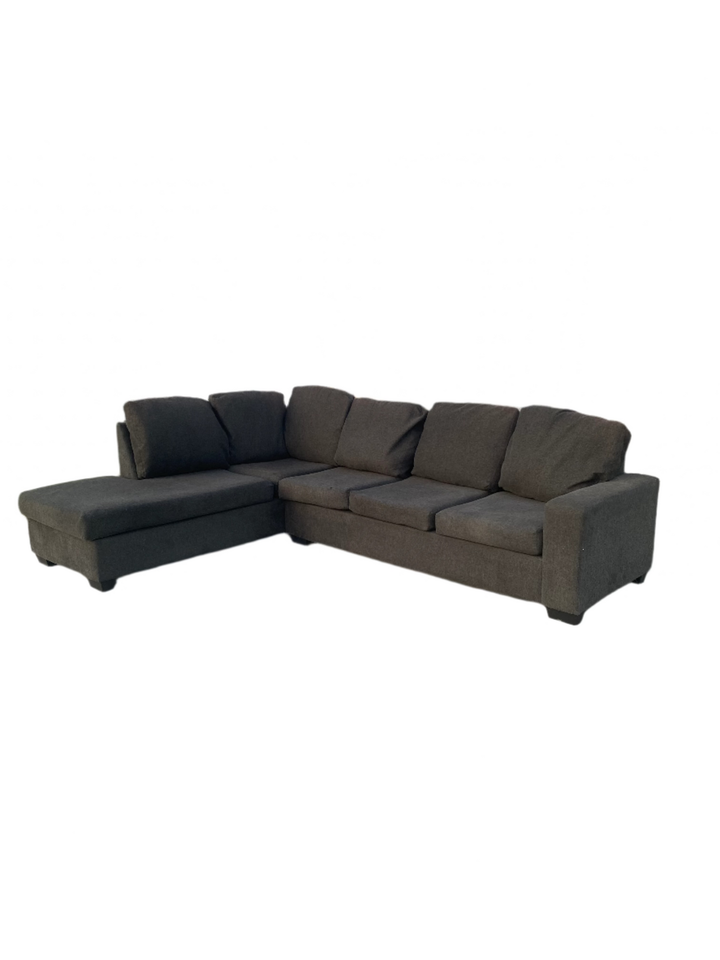 5 Seater Sectional  L Shape Lounge *Charcoal Grey*