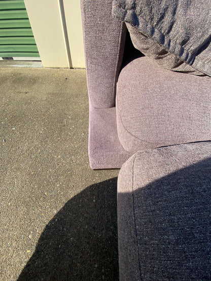 3 Seater Sofa w/Ottoman *Brown*