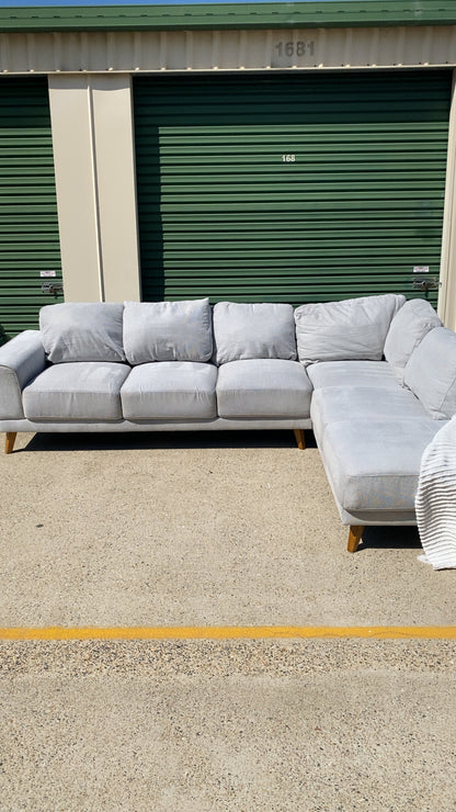 Grey L Shape Sectional Sofa