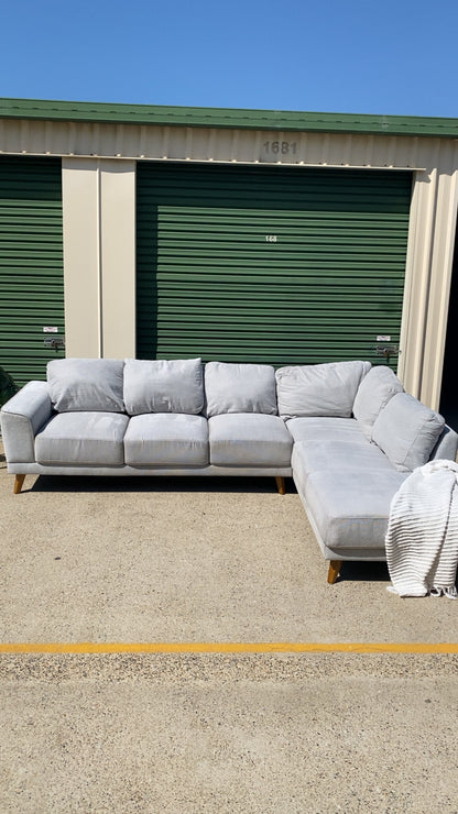 Grey L Shape Sectional Sofa