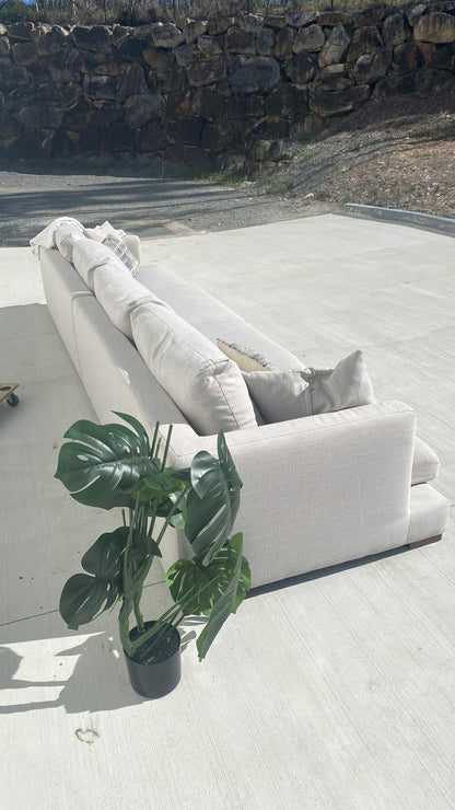 Ex Freedom Long Island 4 Seater Sectional Beige Sofa