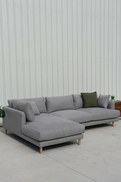 Display Model Riley Signature L-Shape Sofa in Elegant Grey