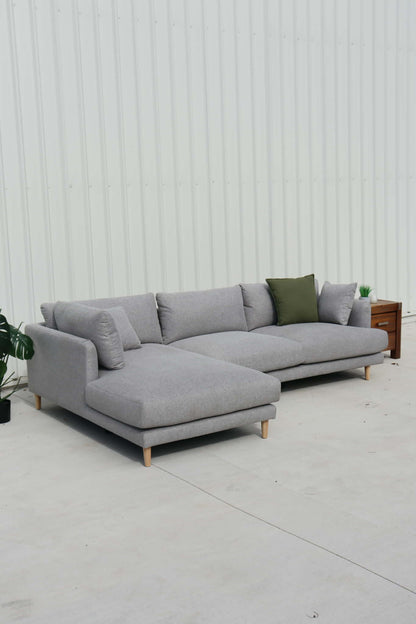 Display Model Riley Signature L-Shape Sofa in Elegant Grey