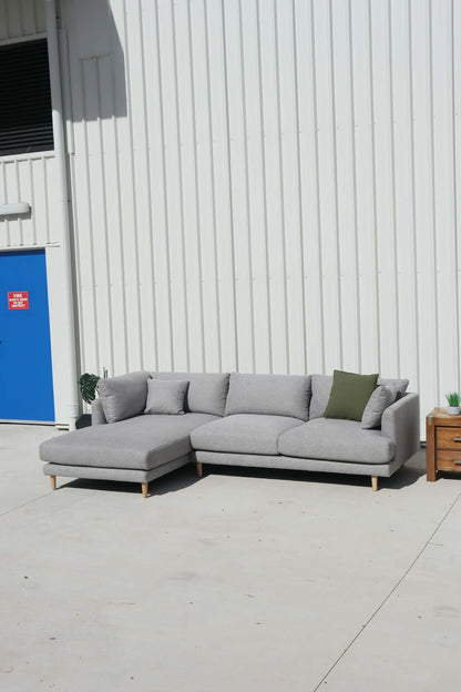 Display Model Riley Signature L-Shape Sofa in Elegant Grey