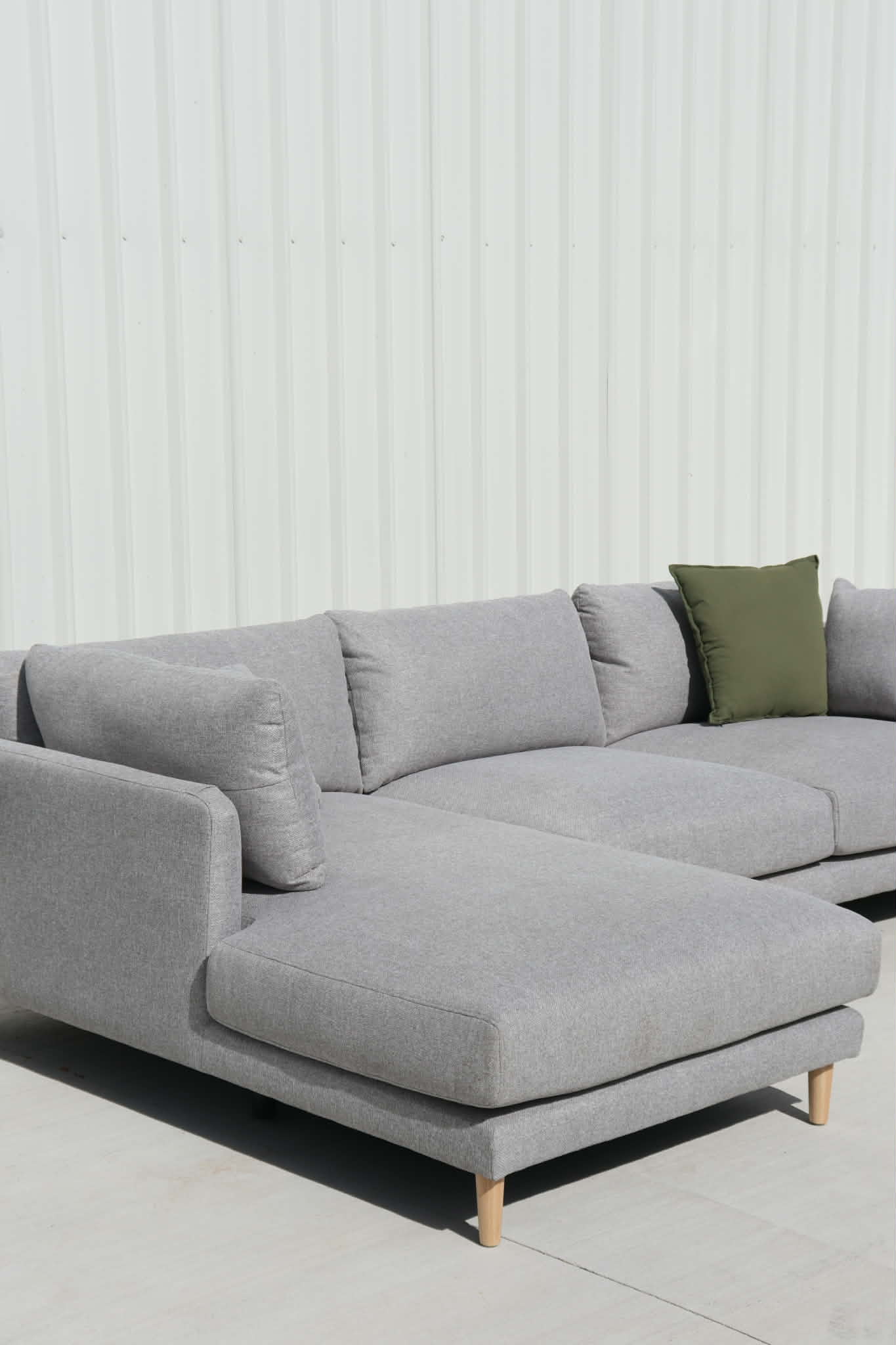 Display Model Riley Signature L-Shape Sofa in Elegant Grey