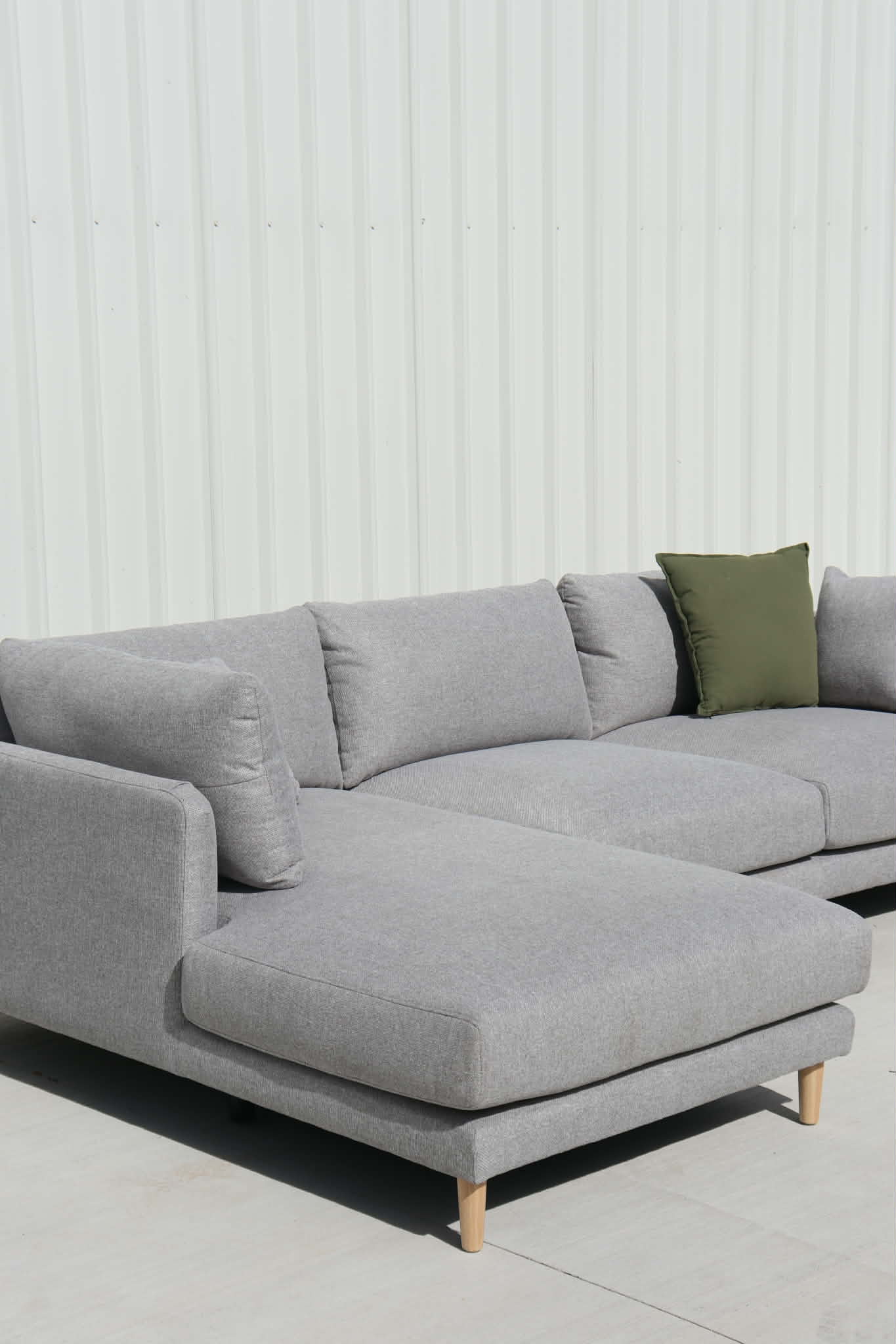 Display Model Riley Signature L-Shape Sofa in Elegant Grey