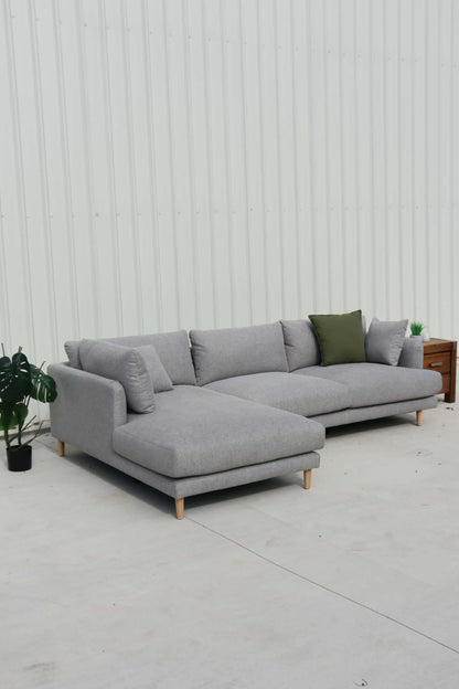 Display Model Riley Signature L-Shape Sofa in Elegant Grey