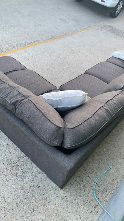 5 Seater Sectional Sofa w/Chaise *Brown*