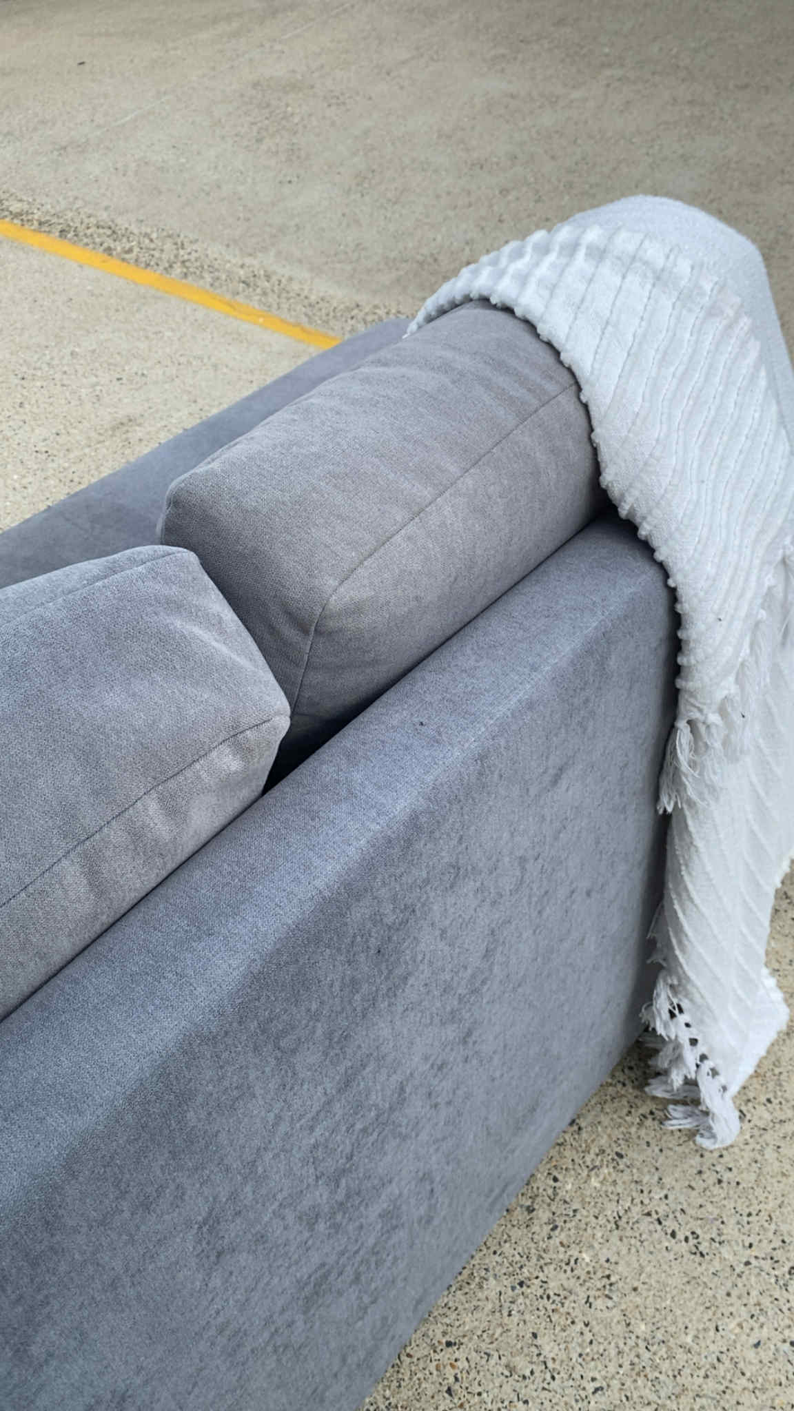 Ex Fantastic Furniture L Seater Sectional Sofa *Grey*