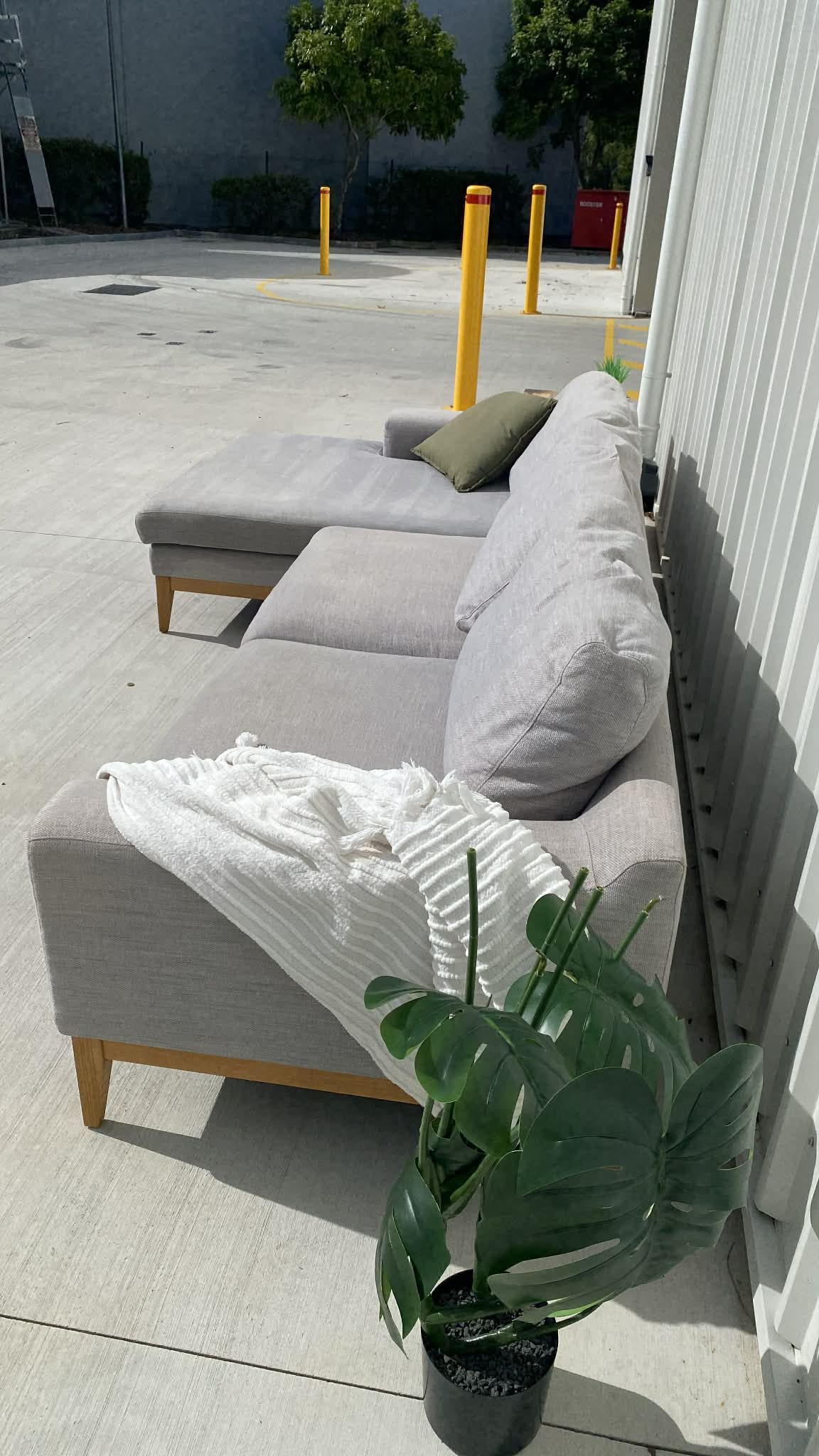 Premium Large Grey LHC Sofa
